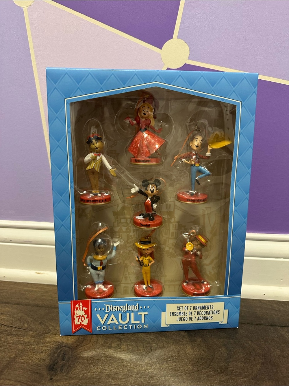 Disney Disneyland 70th Anniversary Vault Ornament Collection New
